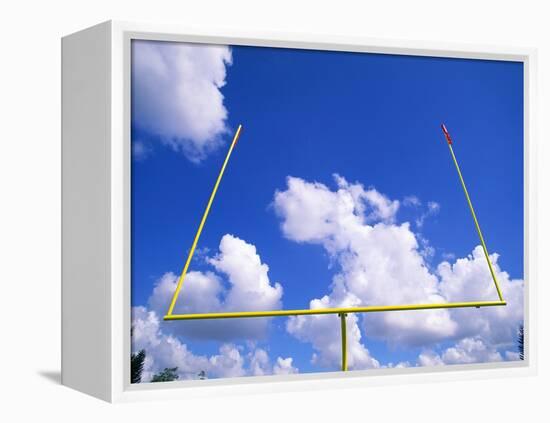 Football Goal Posts Against Sky-Alan Schein-Framed Premier Image Canvas