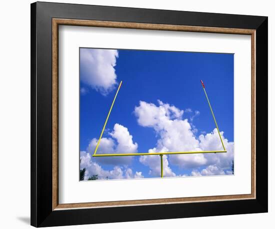 Football Goal Posts Against Sky-Alan Schein-Framed Photographic Print