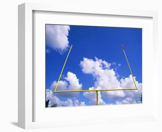 Football Goal Posts Against Sky-Alan Schein-Framed Photographic Print