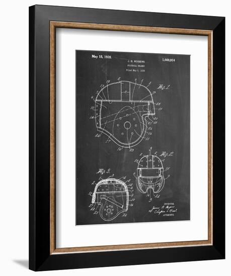 Football Helmet Patent-null-Framed Art Print