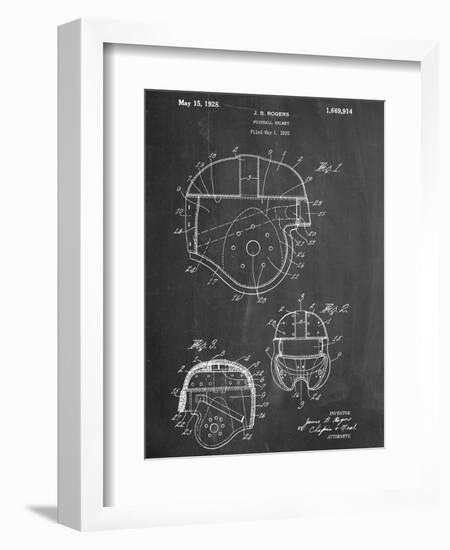 Football Helmet Patent-null-Framed Art Print