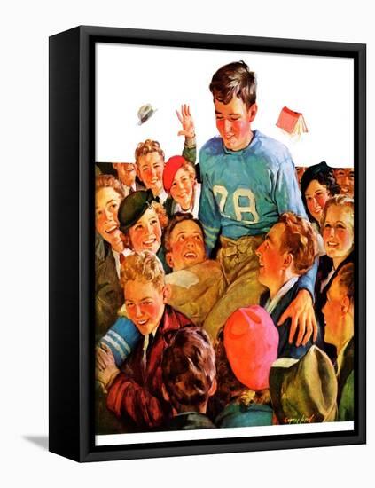 "Football Hero,"November 17, 1934-Eugene Iverd-Framed Premier Image Canvas