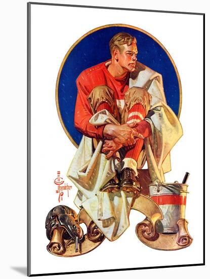 "Football Hero,"November 4, 1933-Joseph Christian Leyendecker-Mounted Giclee Print