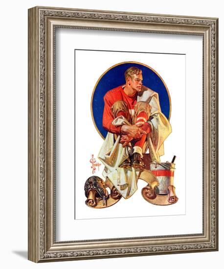 "Football Hero,"November 4, 1933-Joseph Christian Leyendecker-Framed Giclee Print