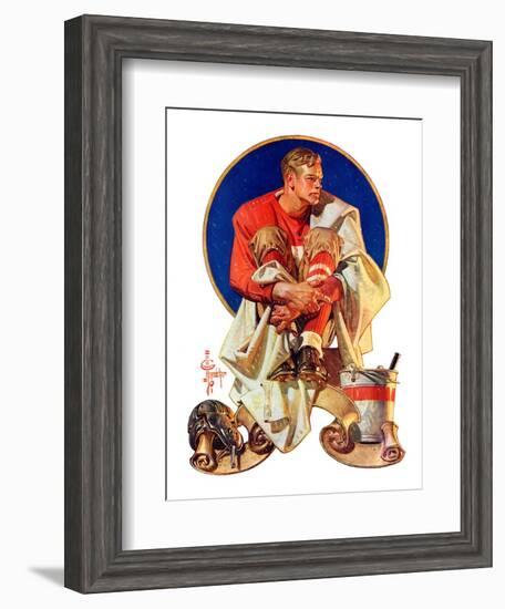 "Football Hero,"November 4, 1933-Joseph Christian Leyendecker-Framed Giclee Print