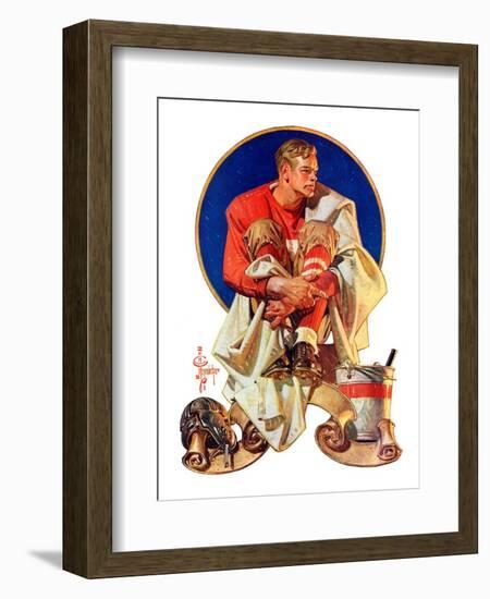 "Football Hero,"November 4, 1933-Joseph Christian Leyendecker-Framed Giclee Print