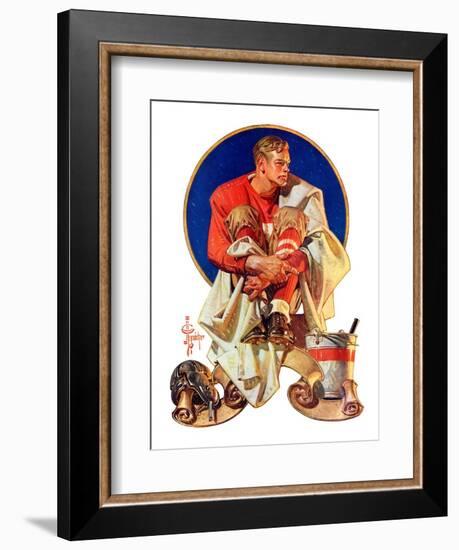 "Football Hero,"November 4, 1933-Joseph Christian Leyendecker-Framed Giclee Print