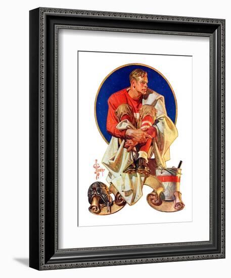 "Football Hero,"November 4, 1933-Joseph Christian Leyendecker-Framed Giclee Print