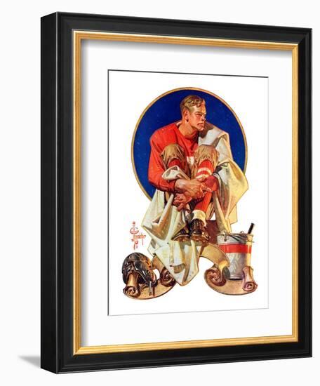 "Football Hero,"November 4, 1933-Joseph Christian Leyendecker-Framed Giclee Print