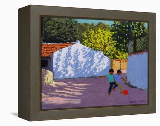 Football in Bodrum, 2018-Andrew Macara-Framed Premier Image Canvas