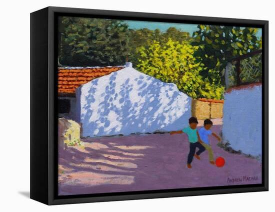 Football in Bodrum, 2018-Andrew Macara-Framed Premier Image Canvas