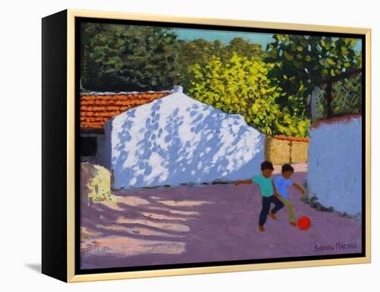 Football in Bodrum, 2018-Andrew Macara-Framed Premier Image Canvas