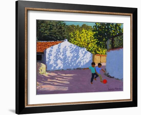 Football in Bodrum, 2018-Andrew Macara-Framed Giclee Print