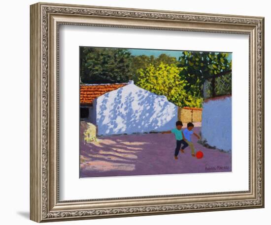 Football in Bodrum, 2018-Andrew Macara-Framed Premium Giclee Print