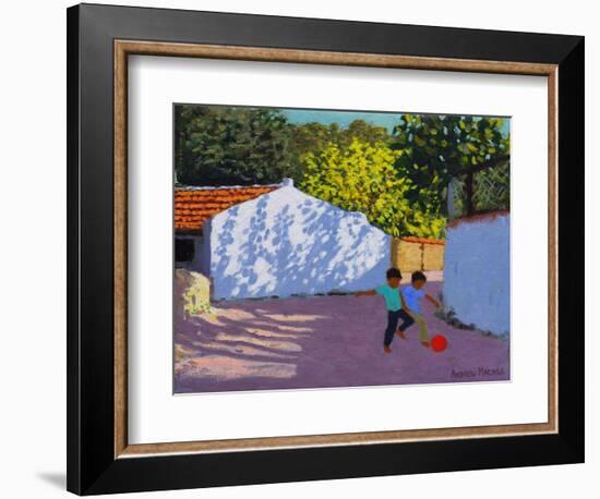 Football in Bodrum, 2018-Andrew Macara-Framed Premium Giclee Print