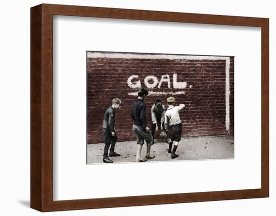 Football in the East End, London, 1926-1927-Unknown-Framed Photographic Print