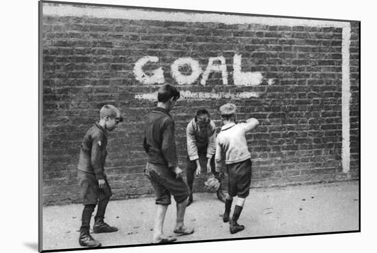 Football in the East End, London, 1926-1927-null-Mounted Giclee Print