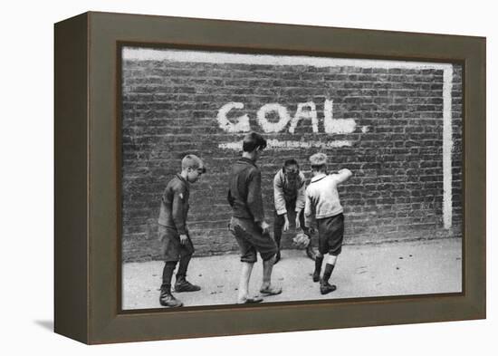 Football in the East End, London, 1926-1927-null-Framed Premier Image Canvas