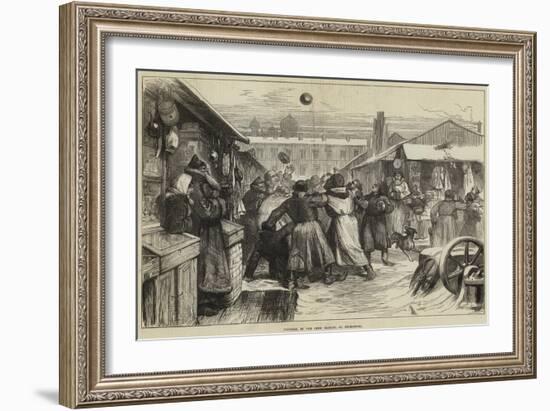 Football in the Jews' Market, St Petersburg-null-Framed Giclee Print