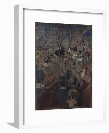 Football Match at Chelsea-English School-Framed Giclee Print