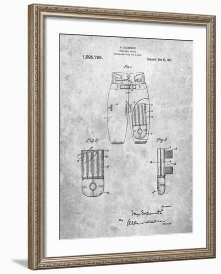 Football Pants Patent Print-Cole Borders-Framed Art Print