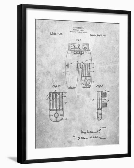 Football Pants Patent Print-Cole Borders-Framed Art Print