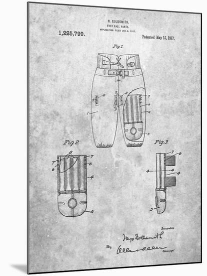 Football Pants Patent Print-Cole Borders-Mounted Art Print