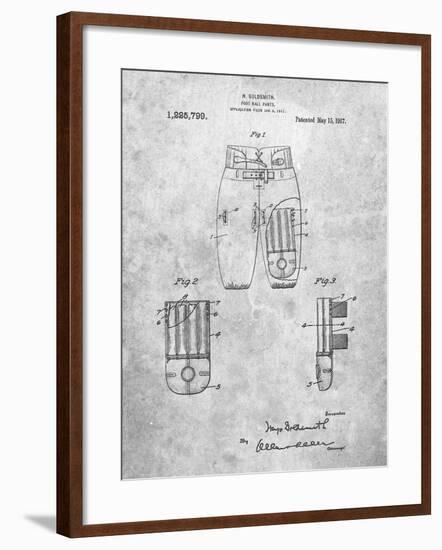 Football Pants Patent Print-Cole Borders-Framed Art Print