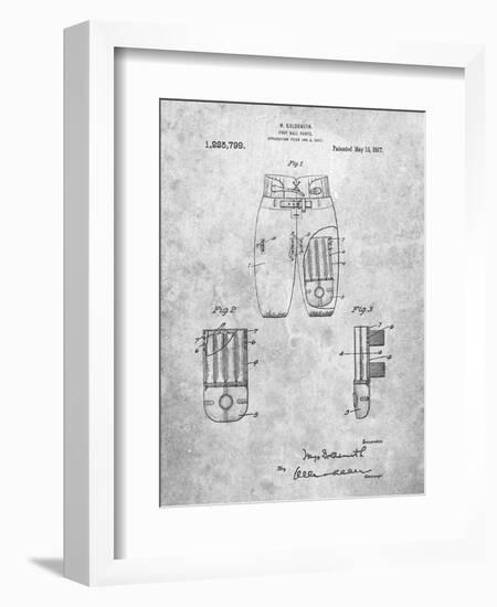 Football Pants Patent Print-Cole Borders-Framed Art Print