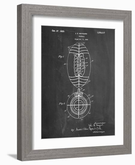 Football Patent 1923-null-Framed Art Print