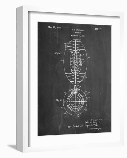 Football Patent 1923-null-Framed Art Print