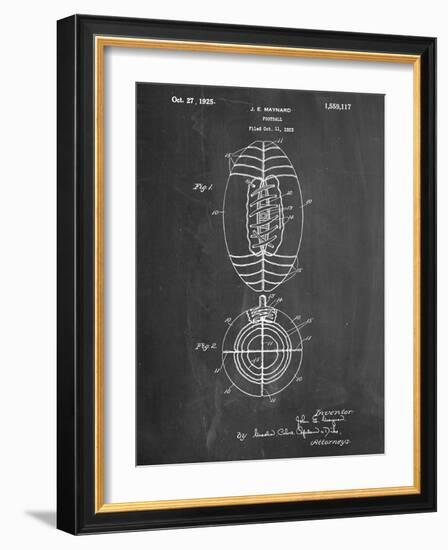 Football Patent 1923-null-Framed Art Print