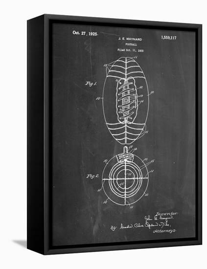 Football Patent 1923-null-Framed Stretched Canvas