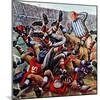 "Football Pile-up," October 23, 1948-Constantin Alajalov-Mounted Giclee Print