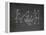 Football Play Strategy Drawn Out On A Chalk Board-Phase4Photography-Framed Stretched Canvas