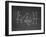 Football Play Strategy Drawn Out On A Chalk Board-Phase4Photography-Framed Premium Giclee Print