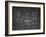 Football Play Strategy Drawn Out On A Chalk Board-Phase4Photography-Framed Art Print