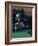 Football Player in Action-null-Framed Photographic Print