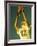 Football Player Reaching Up To Catch a Ball-null-Framed Photographic Print