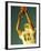 Football Player Reaching Up To Catch a Ball-null-Framed Photographic Print