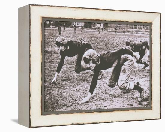 Football Players, Early 1900S-Marvin Boland-Framed Premier Image Canvas