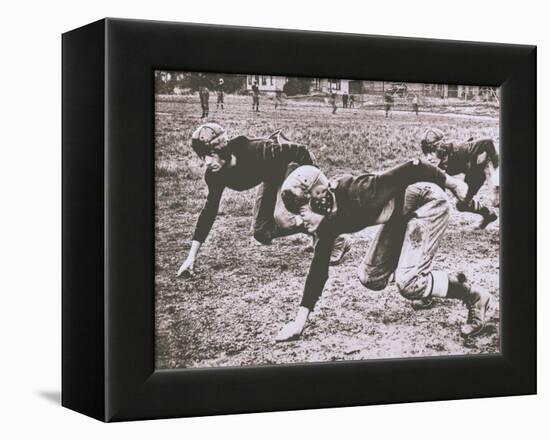 Football Players, Early 1900S-Marvin Boland-Framed Premier Image Canvas