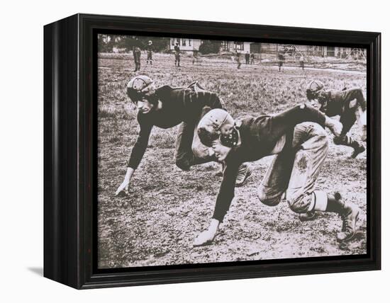 Football Players, Early 1900S-Marvin Boland-Framed Premier Image Canvas