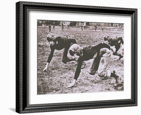 Football Players, Early 1900S-Marvin Boland-Framed Giclee Print