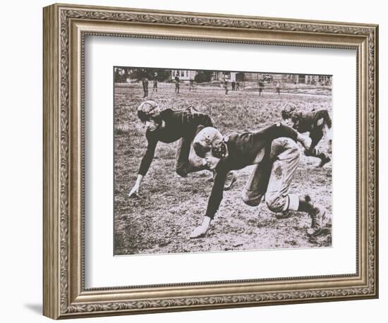 Football Players, Early 1900S-Marvin Boland-Framed Giclee Print