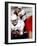 Football Players in a Field-null-Framed Photographic Print
