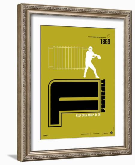 Football Poster-NaxArt-Framed Art Print