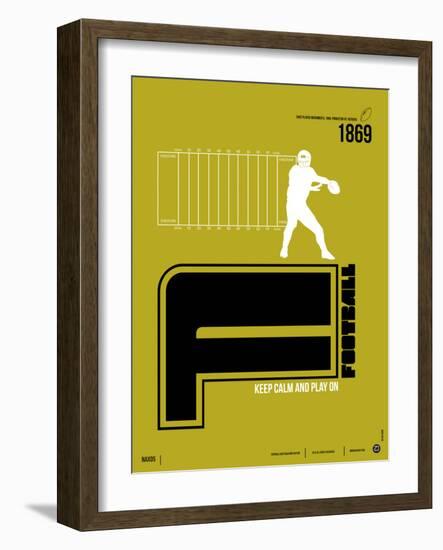 Football Poster-NaxArt-Framed Art Print