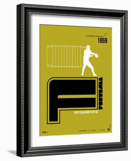 Football Poster-NaxArt-Framed Art Print