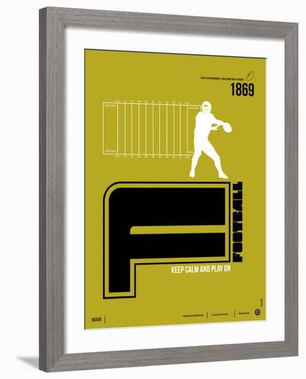 Football Poster-NaxArt-Framed Art Print